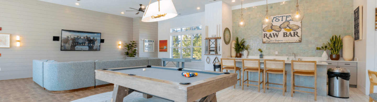 Interior pool table